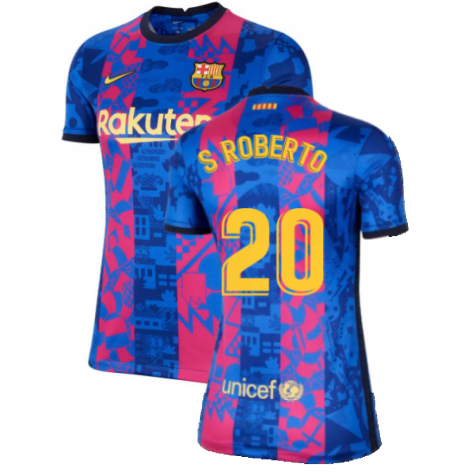 2021-2022 Barcelona Womens 3rd Shirt (S.ROBERTO 20)