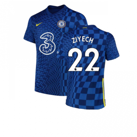 2021-2022 Chelsea Home Shirt (ZIYECH 22)