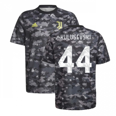 2021-2022 Juventus Pre-Match Training Shirt (Grey) (KULUSEVSKI 44)