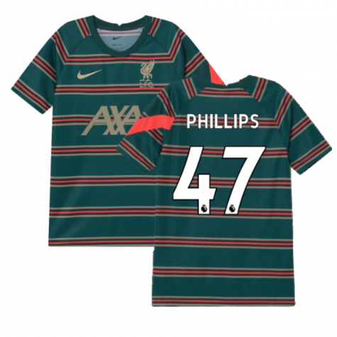 2021-2022 Liverpool Pre-Match Football Top (Atomic Teal) - Kids (PHILLIPS 47)