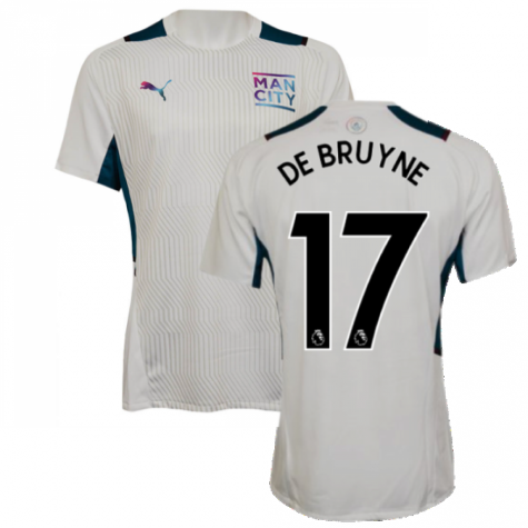 2021-2022 Man City PRO Training Jersey (White) (DE BRUYNE 17)