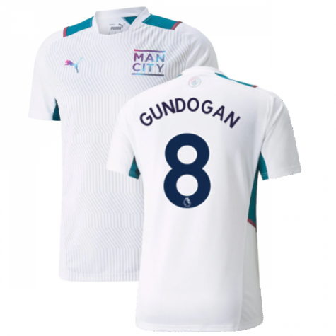 2021-2022 Man City Training Shirt (White) (GUNDOGAN 8)