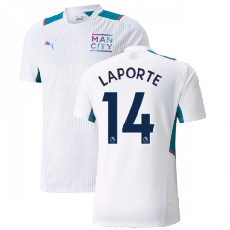 2021-2022 Man City Training Shirt (White) (LAPORTE 14)