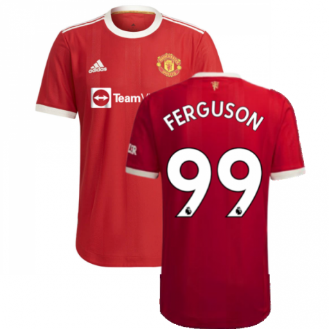 2021-2022 Man Utd Authentic Home Shirt (FERGUSON 99)