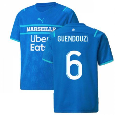 2021-2022 Marseille Third Shirt (Kids) (GUENDOUZI 6)