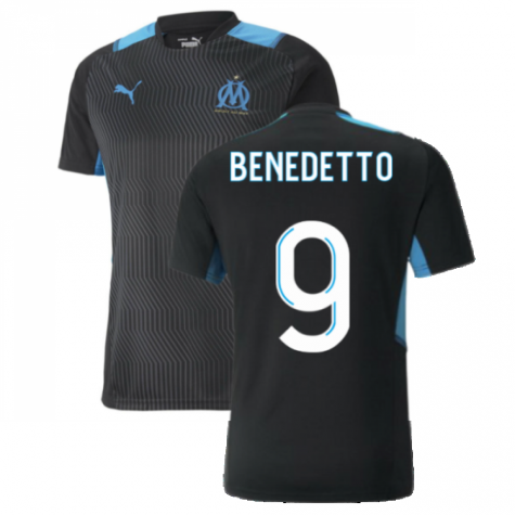 2021-2022 Marseille Training Shirt (Black) (BENEDETTO 9)