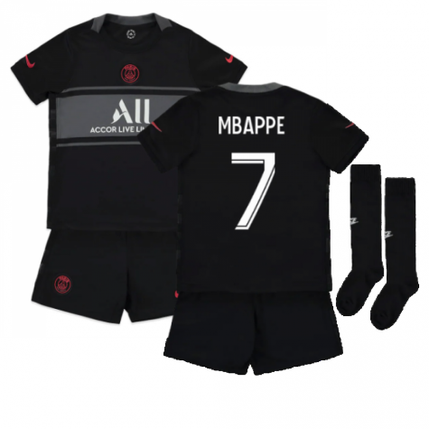 2021-2022 PSG Third Mini Kit (MBAPPE 7)