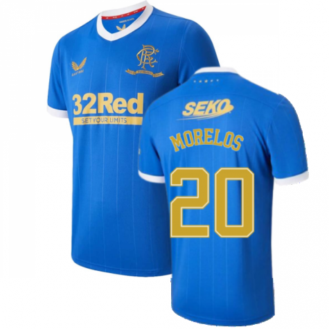 2021-2022 Rangers Home Shirt (MORELOS 20)