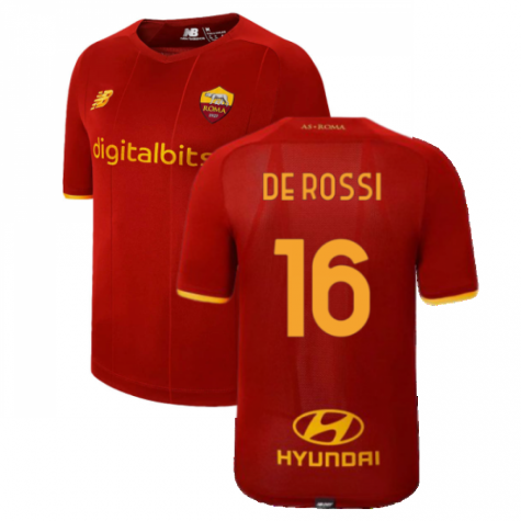 2021-2022 Roma Home Shirt (Kids) (DE ROSSI 16)