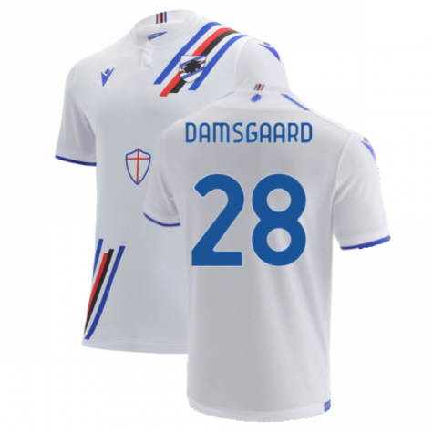 2021-2022 Sampdoria Away Shirt (DAMSGAARD 28)