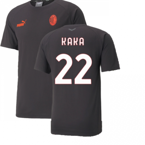 2022-2023 AC Milan Casuals Tee (Black) (KAKA 22)