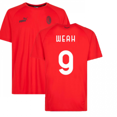 2022-2023 AC Milan Casuals Tee (Red) (WEAH 9)