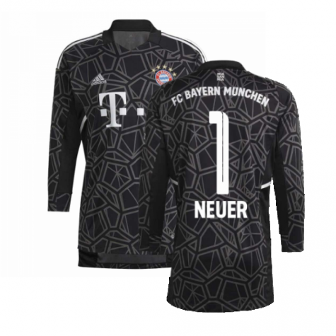 2022-2023 Bayern Munich Home Goalkeeper Shirt (Black) (NEUER 1)