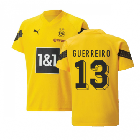 2022-2023 Borussia Dortmund Training Jersey (Yellow) - Kids (GUERREIRO 13)