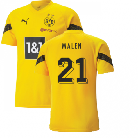 2022-2023 Borussia Dortmund Training Jersey (Yellow) (MALEN 21)