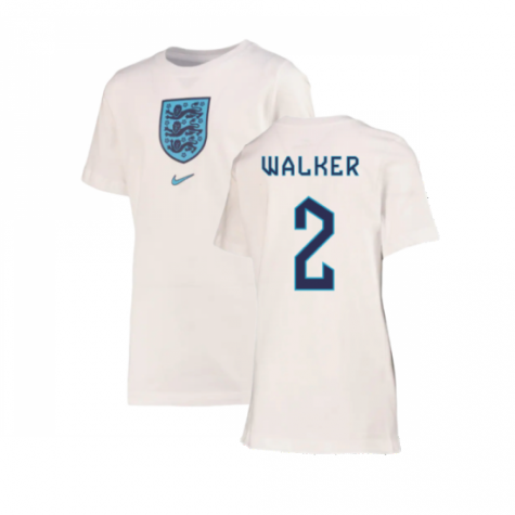 2022-2023 England Crest Tee (White) - Kids (Walker 2)