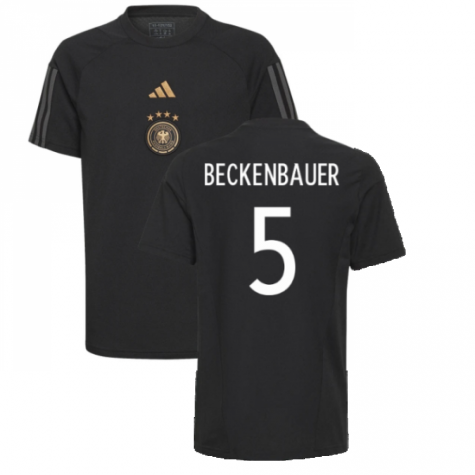 2022-2023 Germany Core Tee (Black) - Kids (BECKENBAUER 5)