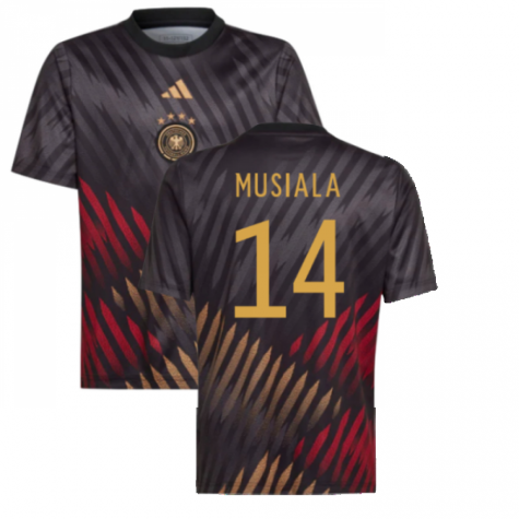 2022-2023 Germany Pre-Match Shirt (Black) - Kids (MUSIALA 14)