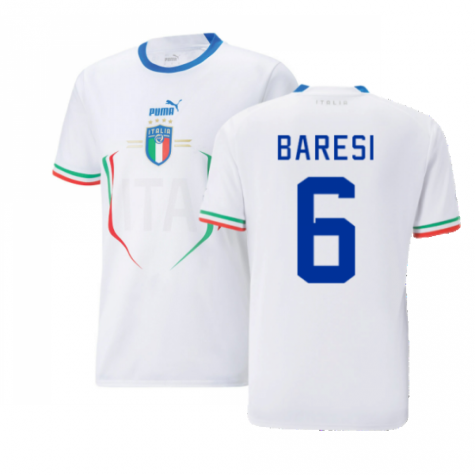 2022-2023 Italy Away Shirt (BARESI 6)