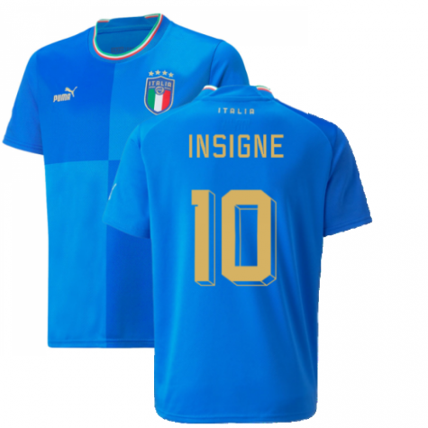 2022-2023 Italy Home Shirt (Kids) (INSIGNE 10)