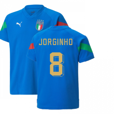 2022-2023 Italy Player Training Jersey (Blue) - Kids (JORGINHO 8)