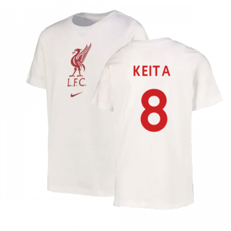 2022-2023 Liverpool Crest Tee (White) (KEITA 8)