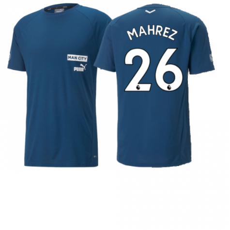 2022-2023 Man City Casuals Tee (Blue) (MAHREZ 26)