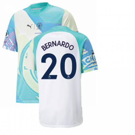 2022-2023 Man City Gameday Jersey (White) (BERNARDO 20)