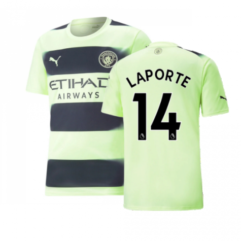 2022-2023 Man City Third Shirt (LAPORTE 14)