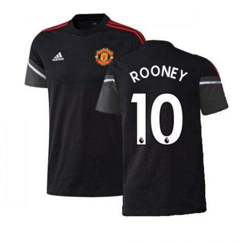 2022-2023 Man Utd Training Tee (Black) (ROONEY 10)