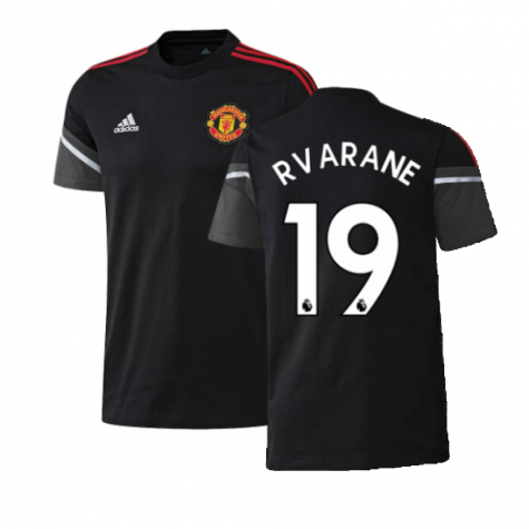 2022-2023 Man Utd Training Tee (Black) (R.VARANE 19)