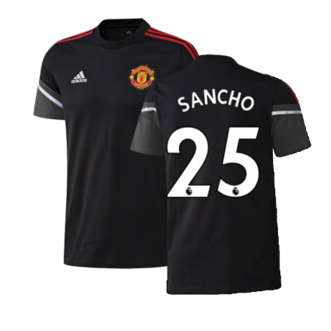 2022-2023 Man Utd Training Tee (Black) (SANCHO 25)