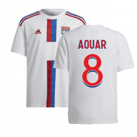 2022-2023 Olympique Lyon Home Shirt (Kids) (AOUAR 8)