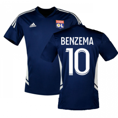 2022-2023 Olympique Lyon Training Jersey (Navy) (BENZEMA 10)