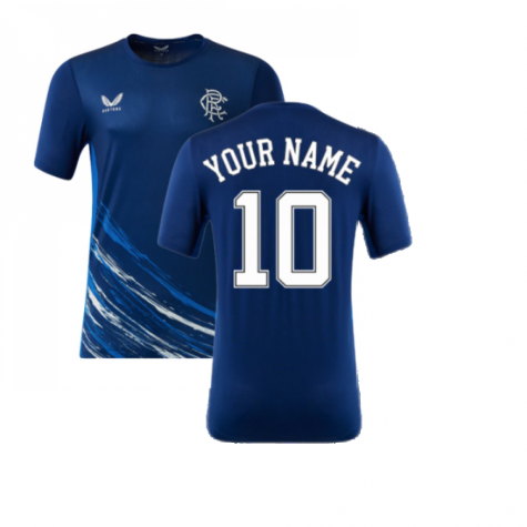 2022-2023 Rangers Matchday Short Sleeve T-Shirt (Navy) (Your Name)