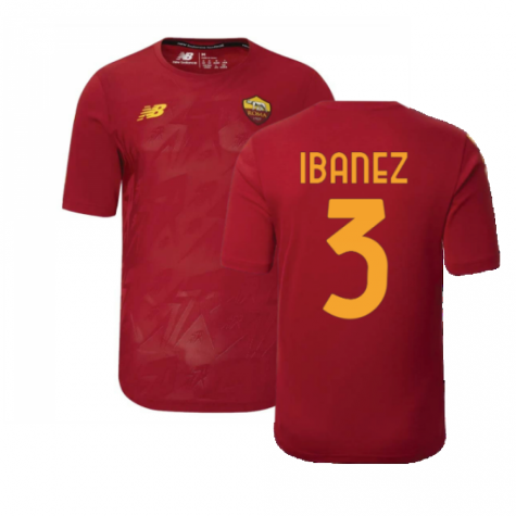 2022-2023 Roma Pre-Game Warmup Jersey (Home) (IBANEZ 3)