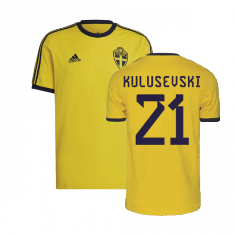 2022-2023 Sweden DNA 3S Tee (Yellow) (KULUSEVSKI 21)