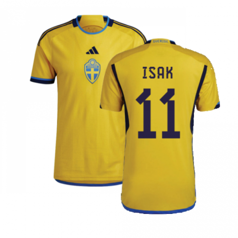 2022-2023 Sweden Home Shirt (ISAK 11)