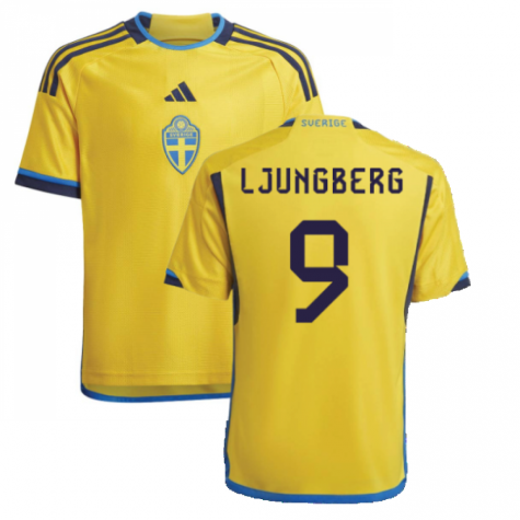 2022-2023 Sweden Home Shirt (Kids) (LJUNGBERG 9)