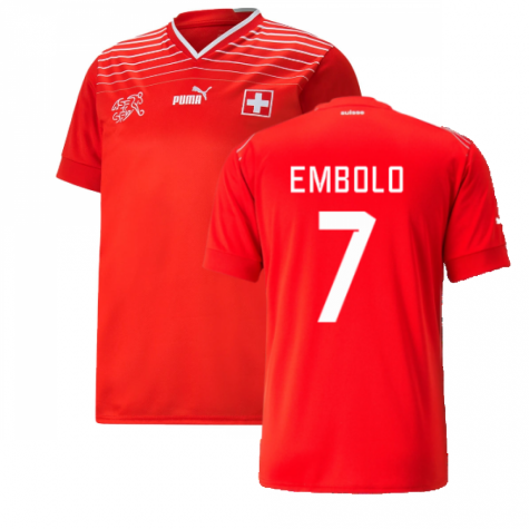 2022-2023 Switzerland Home Shirt (Embolo 7)