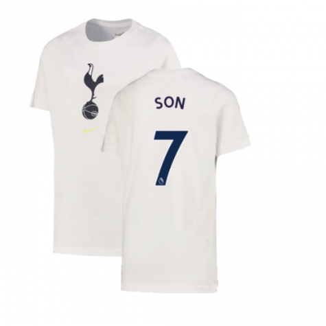 2022-2023 Tottenham Crest Tee (White) (SON 7)