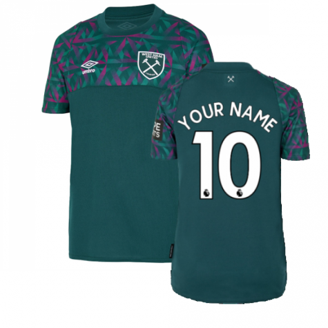 2022-2023 West Ham Home Goalkeeper Shirt (Kids) (Your Name)