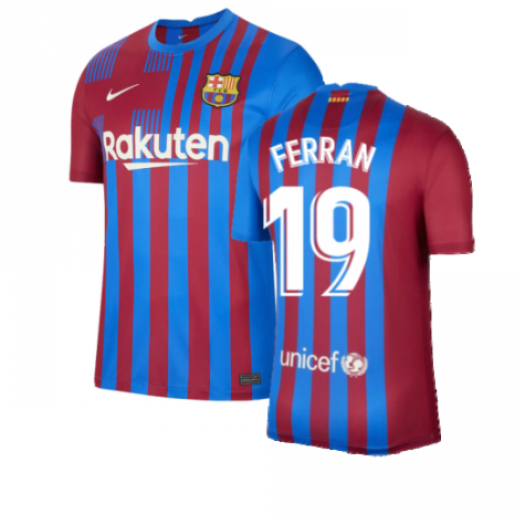 2021-2022 Barcelona Home Shirt (FERRAN 19)