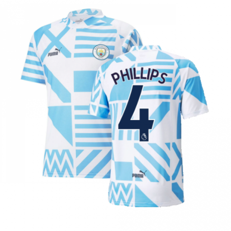 2022-2023 Man City Pre-Match Jersey (White) (BERNARDO 20)