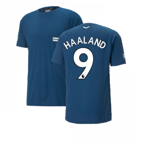 2022-2023 Man City Casuals Tee (Blue) (BERNARDO 20)