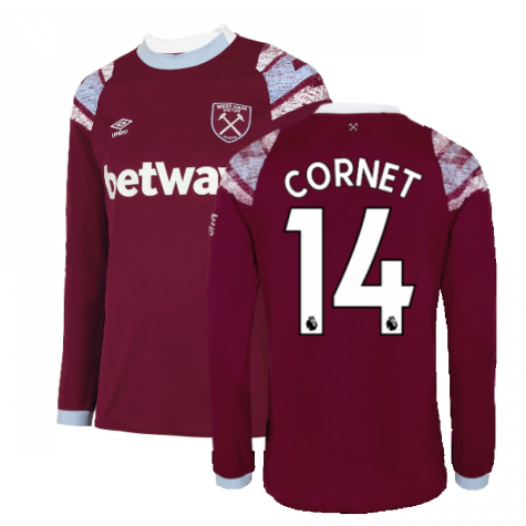 2022-2023 West Ham Long Sleeve Home Shirt (ANTONIO 9)