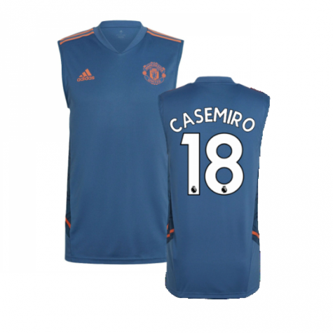 2022-2023 Man Utd Sleeveless Jersey (Blue) (ALEX TELLES 27)