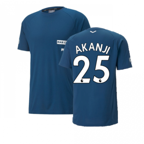 2022-2023 Man City Casuals Tee (Blue) (BERNARDO 20)