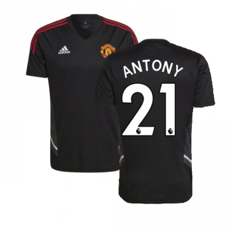 2022-2023 Man Utd Training Shirt (Black) (ALEX TELLES 27)