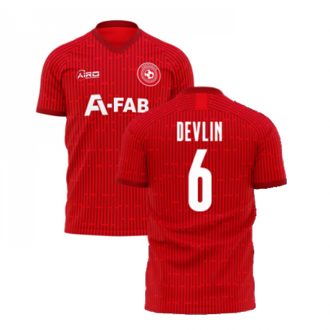 Aberdeen 2023-2024 Home Concept Football Kit (Airo) (DEVLIN 6)